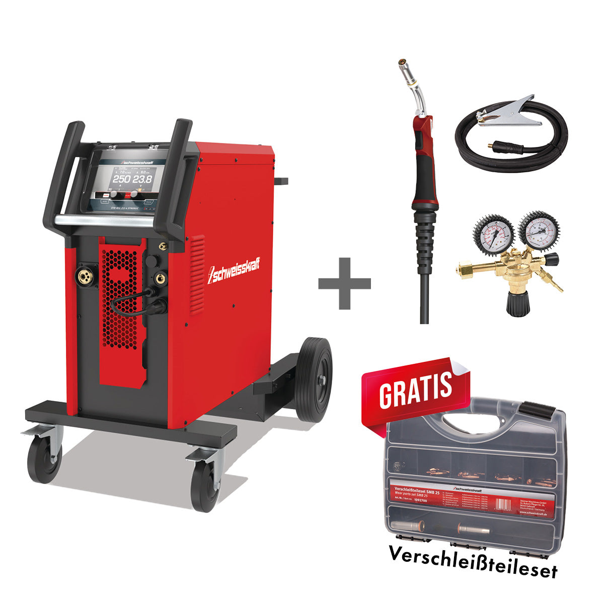 MIG/MAG-Inverter SYN-MIG 201-2 P Synergic