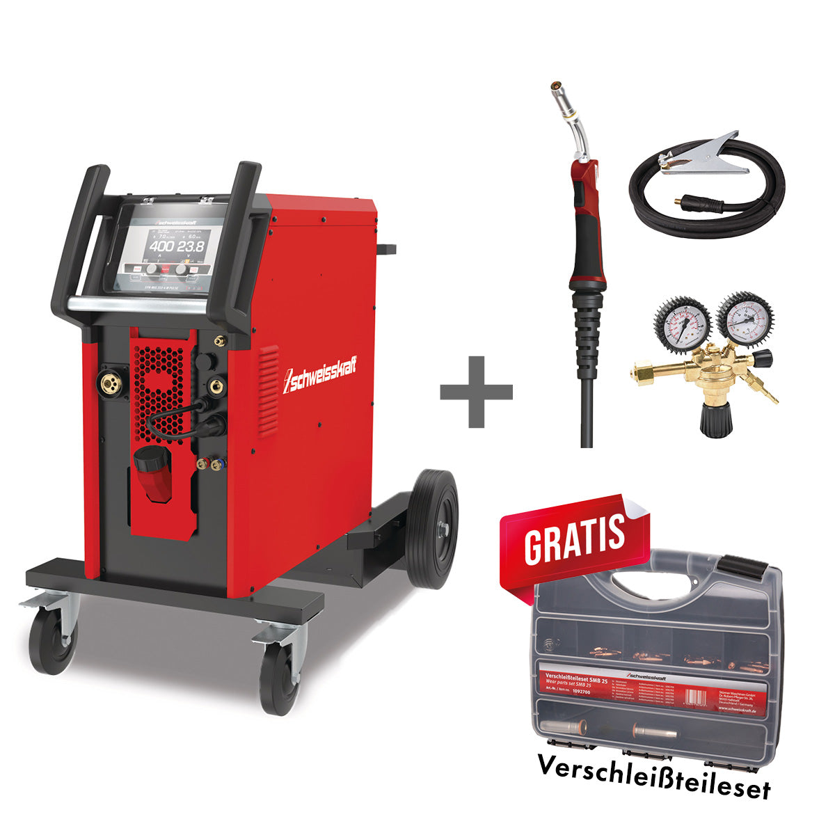 MIG/MAG-Inverter SYN-MIG 353-4 W Synergic