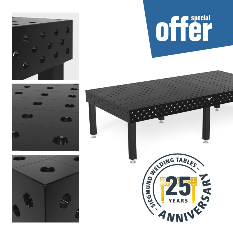 Siegmund 28 Sonderaktion Schweißtisch 3000 x 1500 x 200 mm inkl. Zubehör