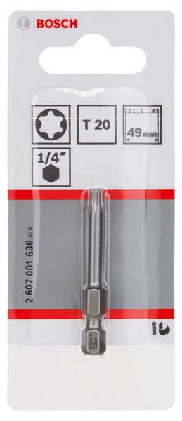 Schrauberbit T20 49 mm 1/4" extra hart
