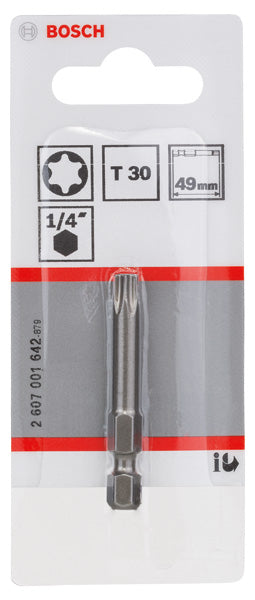 Schrauberbit T30 49 mm 1/4" extra hart
