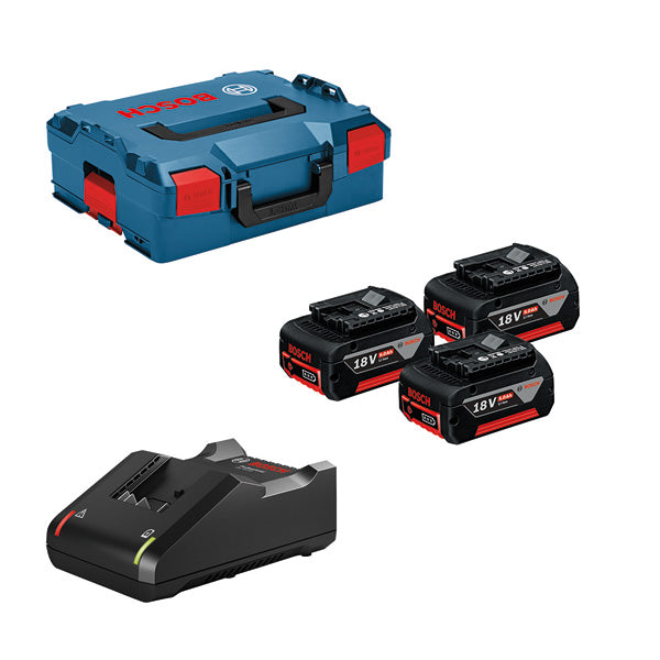 Produktbild von Akku-Set 3x Akku GBA 18V 5.0 Ah inkl. L-BOXX 136