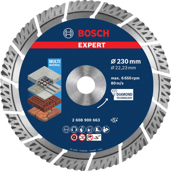 Produktbild von EXPERT Multi Material Diamant-Trennscheibe 230 x 22,23 mm