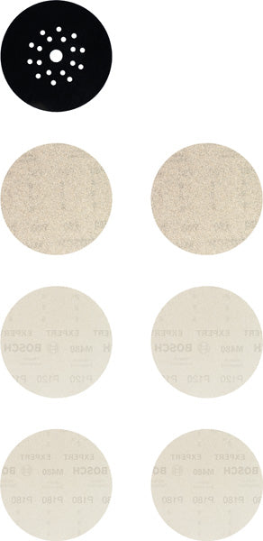 Produktbild Lieferumfang von EXPERT M480 Schleifnetz StarterSet inkl. Schleiftellerschoner, 225mm, 7-tlg.