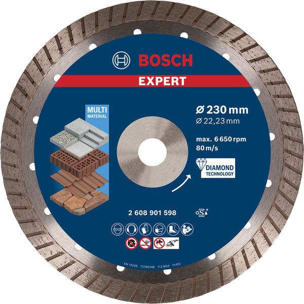 Produktbild von EXPERT Multi Material Diamanttrennscheiben, 230x22,23x2,4x15 mm