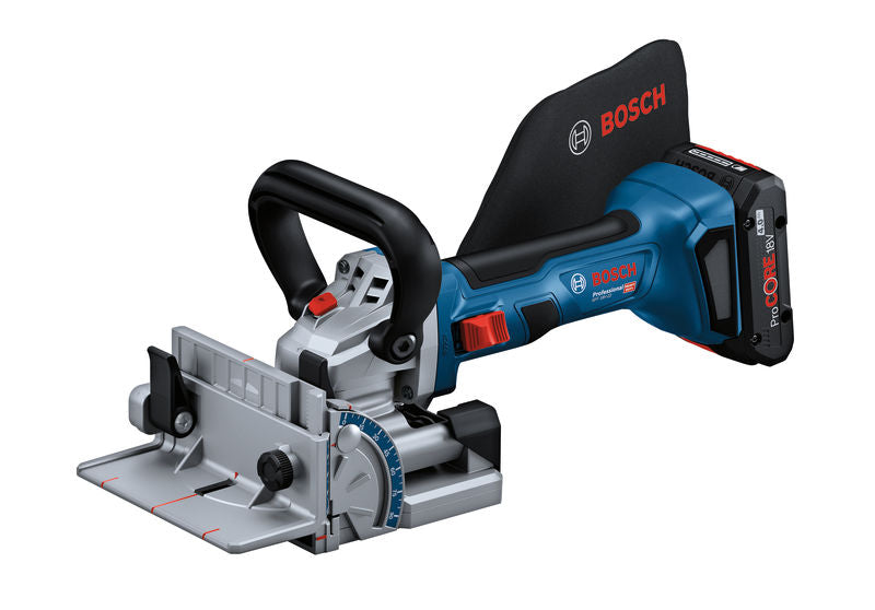Akku-Lamellenfräse GFF 18V-22 von Bosch für präzise Holzverbindungen.