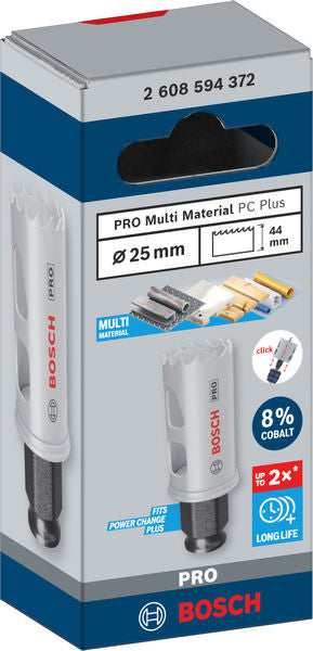 PRO Lochsäge Ø 25 x 44 mm Multi Material PC Plus