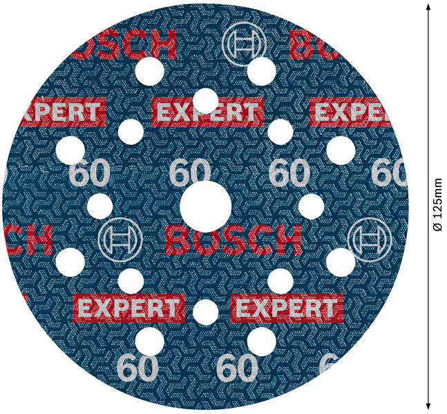 Folienschleifscheibe EXPERT O780 125 mm K60
