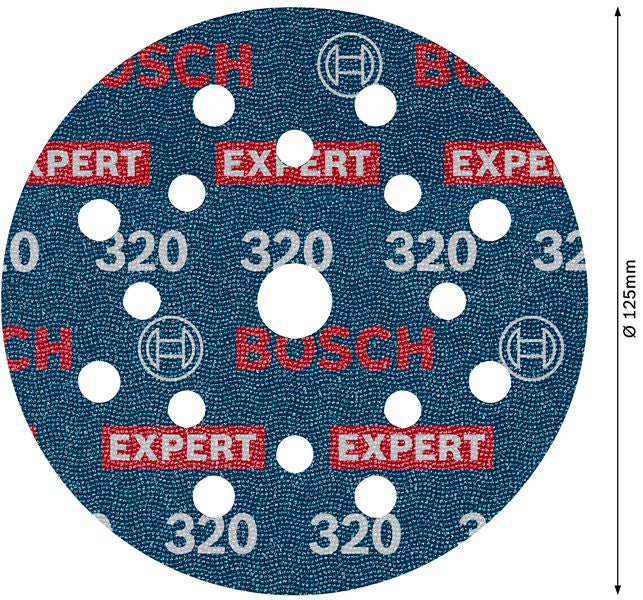 Folienschleifscheibe EXPERT O780 125 mm K320