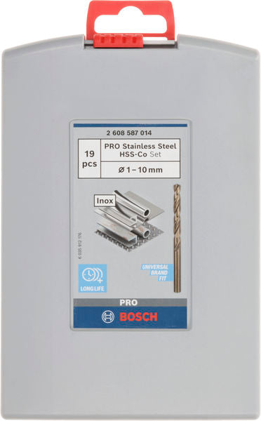 PRO Spiralbohrer-Set Stainless Steel HSS-Co (19-teilig)