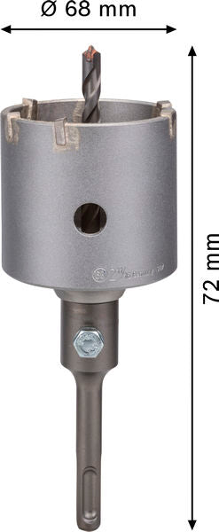 PRO Bohrkronen-Set 68 x 54 x 72 mm SDS plus-5 (3-teilig)