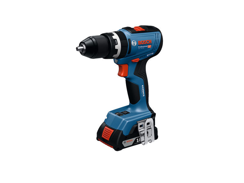 Akku-Schlagbohrmaschine GSB 18V-65 von Bosch mit Kickback Control.
