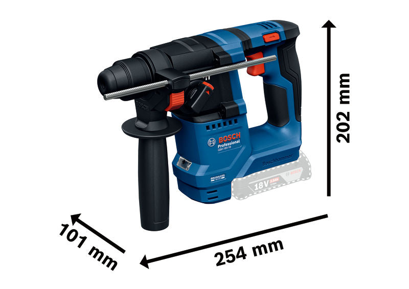 Bohrhammer GBH 18V-18 von Bosch , 18-V-Akku-Ausführung.