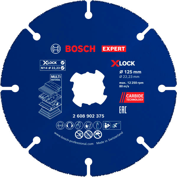 Produktbild von EXPERT Multi Material Carbide-Trennscheibe, 125 x 1.6 x 22,23 mm, X-Lock