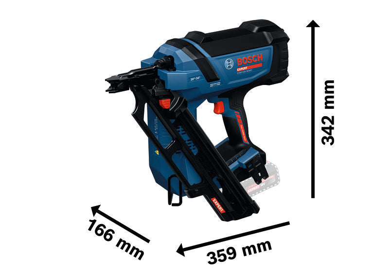 Akku-Nagler EXNH18V-90MD von Bosch mit AMPShare-Akku.
