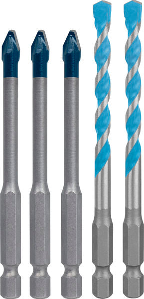 Produktbild von EXPERT HEX-9 Hard Ceramic und HEX-9 Multi Construction Bohrer-Set, 6 mm, 5-tlg.