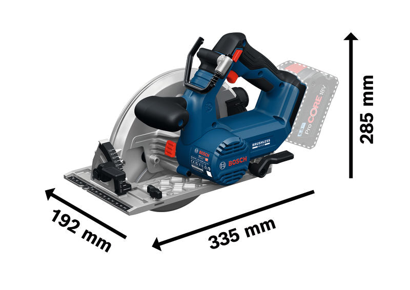 Kreissäge Bosch GKS 18V-68 mit ProCORE18V-Akku.