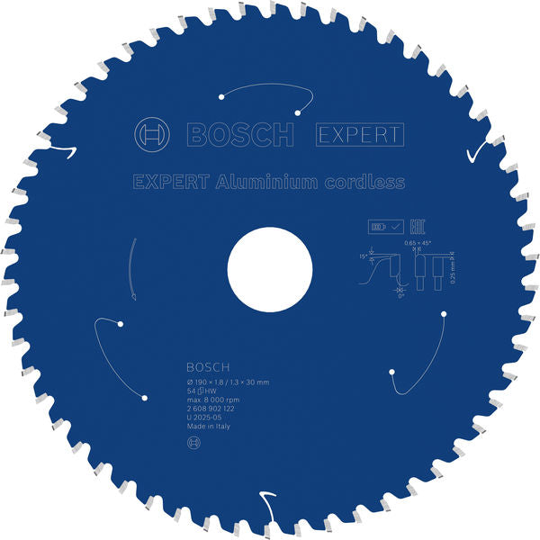 Produktbild von EXPERT Aluminium Kreissägeblatt, 190x30 mm, Z54
