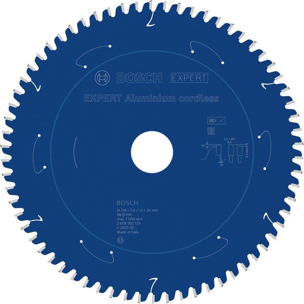 Produktbild von EXPERT Aluminium Kreissägeblatt, 216x30 mm, Z66