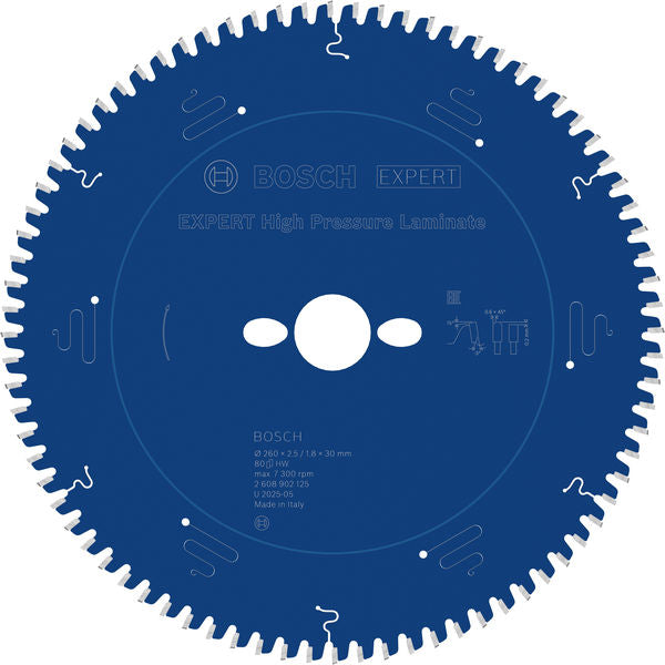 Produktbild von EXPERT High Pressure Laminate Kreissägeblatt, 260x30 mm, Z80