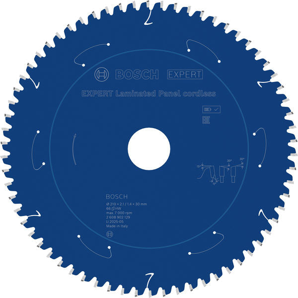 Produktbild von EXPERT Laminated Panel Kreissägeblatt, 210x2,1x30 mm, Z66