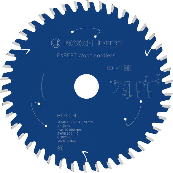 Produktbild von EXPERT Wood Kreissägeblatt, 140x1,8x20 mm, Z42 mit Reduzierring