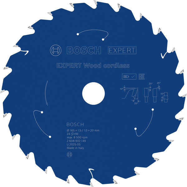 Produktbild von EXPERT Wood Kreissägeblatt, 165x1,45x20 mm, Z24