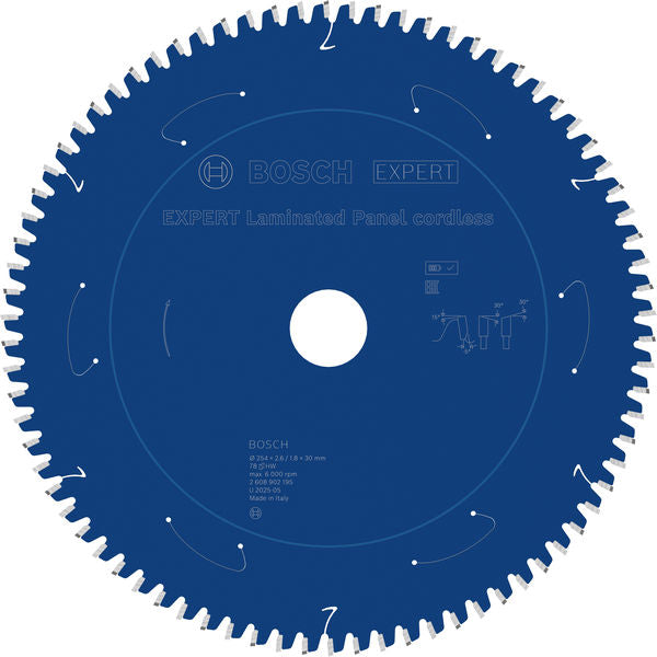 Produktbild von EXPERT Laminated Panel Kreissägeblatt, 254x30 mm, Z78