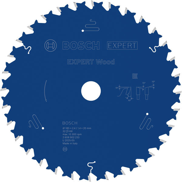 Produktbild von EXPERT Wood Kreissägeblatt, 185x2,4x20 mm, Z32