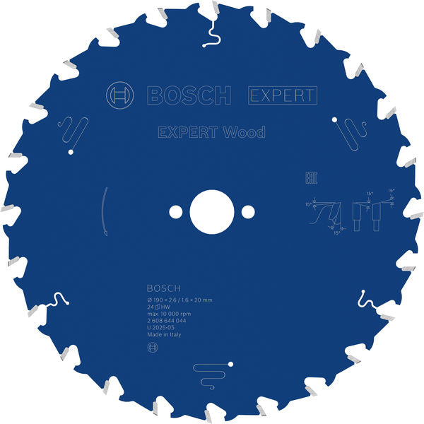 Produktbild von Kreissägeblatt EXPERT Wood 190 x 2,6/1,6 x 20 mm Z24