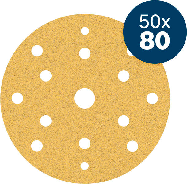 Produktbild Lieferumfang von EXPERT C470 Schleifpapier, 150 mm, K80, 50 Stk