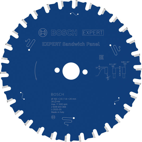 Produktbild von EXPERT Sandwich Panel Kreissägeblatt, 165x2/1,6x20 mm, Z30