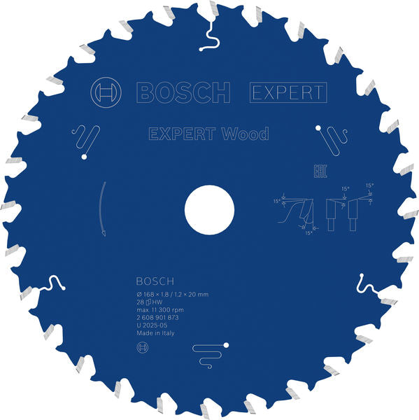 Produktbild von Kreissägeblatt EXPERT Wood 168 x 1,8/1,2 x 20 mm Z28
