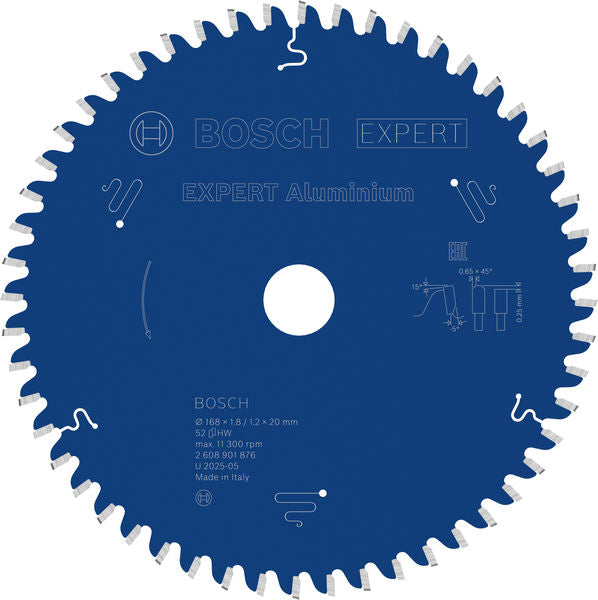 Produktbild von Kreissägeblatt EXPERT Aluminium 168 x 1,8/1,2 x 20 mm Z52