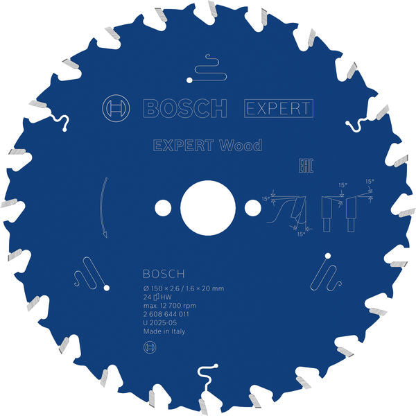 Produktbild von Kreissägeblatt EXPERT Wood 150 x 2,6/1,6 x 20 mm Z24