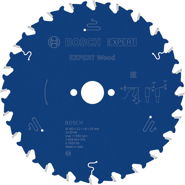 Produktbild von Kreissägeblatt EXPERT Wood 160 x 2,2/1,6 x 20 mm Z24