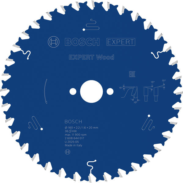Produktbild von Kreissägeblatt EXPERT Wood 160 x 2,2/1,6 x 20 mm Z36