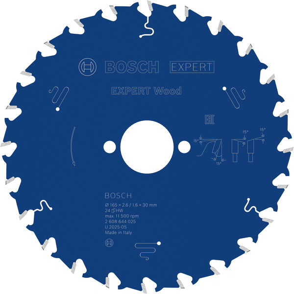 Produktbild von Kreissägeblatt EXPERT Wood 165 x 2,6/1,6 x 30 mm Z24