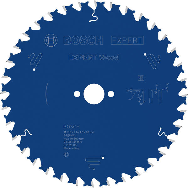 Produktbild von Kreissägeblatt EXPERT Wood 180 x 2,6/1,6 x 20 mm Z36