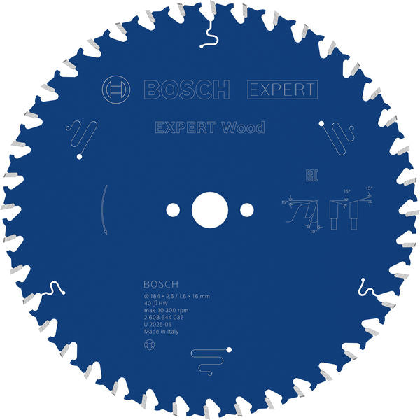 Produktbild von Kreissägeblatt EXPERT Wood 184 x 2,6/1,6 x 16 mm Z40
