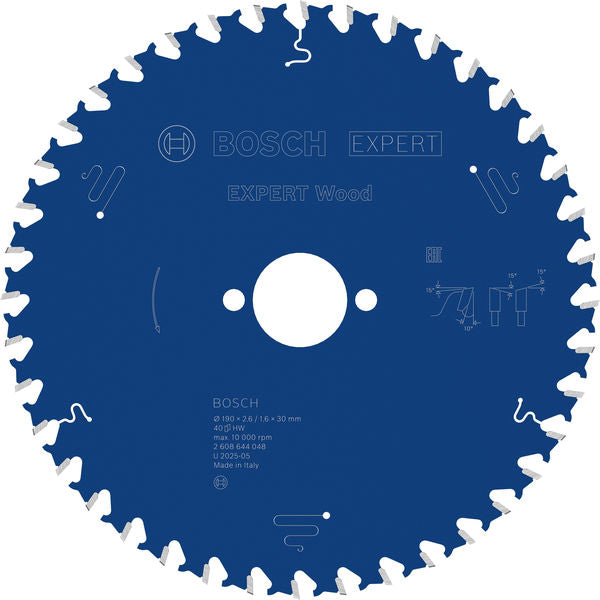 Produktbild von Kreissägeblatt EXPERT Wood 190 x 2,6/1,6 x 30 mm Z40
