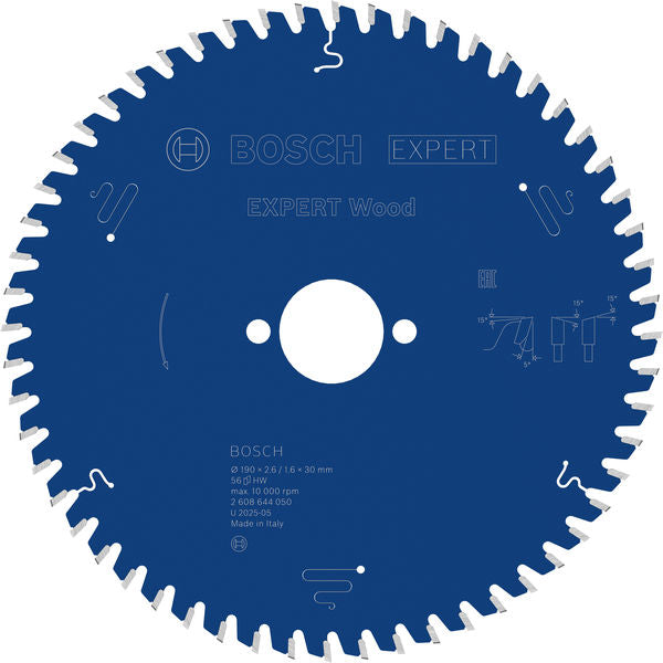 Produktbild von Kreissägeblatt EXPERT Wood 190 x 2,6/1,6 x 30 mm Z56