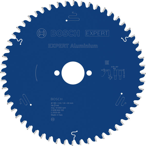 Produktbild von Kreissägeblatt EXPERT Aluminium 190 x 2,6/1,6 x 30 mm Z56