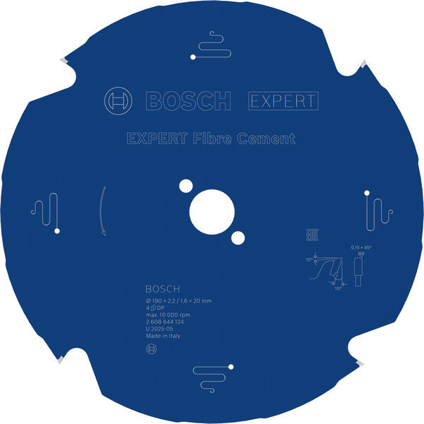 Produktbild von EXPERT Fibre Cement Kreissägeblatt, 190x2,2/1,6x20 mm, Z4