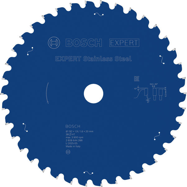 Produktbild von EXPERT Stainless Steel Kreissägeblatt, 192x1,9/1,6x20 mm, Z38