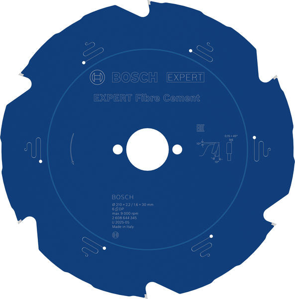 Produktbild von EXPERT Fibre Cement Kreissägeblatt, 210x2,2/1,6x30 mm, Z6