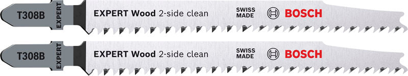 Produktbild von EXPERT Wood 2-side clean T308B Stichsägeblatt, 2-tlg.