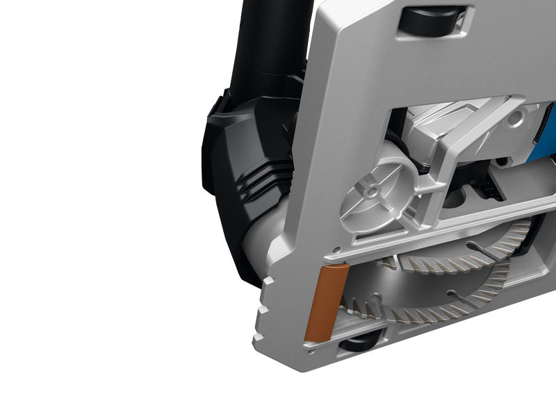 Detailansicht der Trennscheibe für Bosch GNF18V-40 Mauernutfräse.