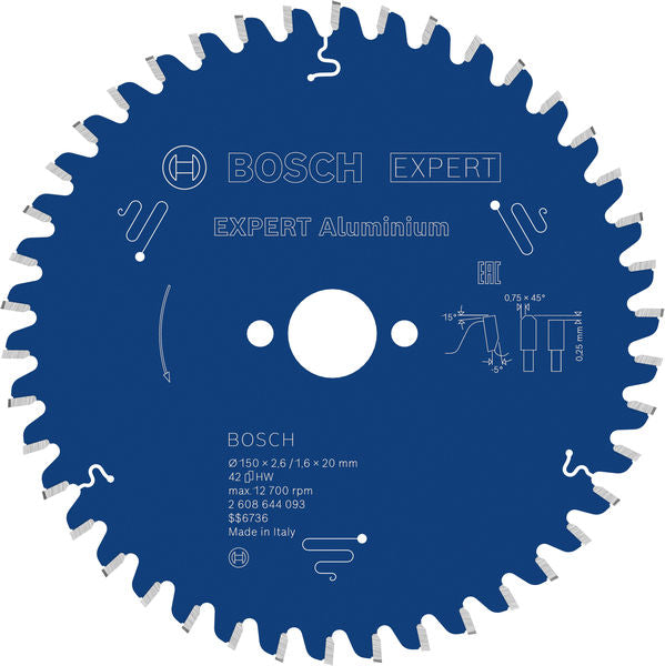 Produktbild von Kreissägeblatt EXPERT Aluminium 150 x 2,6/1,6 x 20 mm Z42