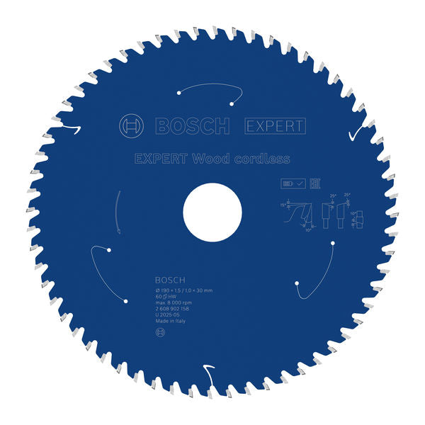Produktbild von EXPERT Wood Kreissägeblatt, 190x30 mm, Z60